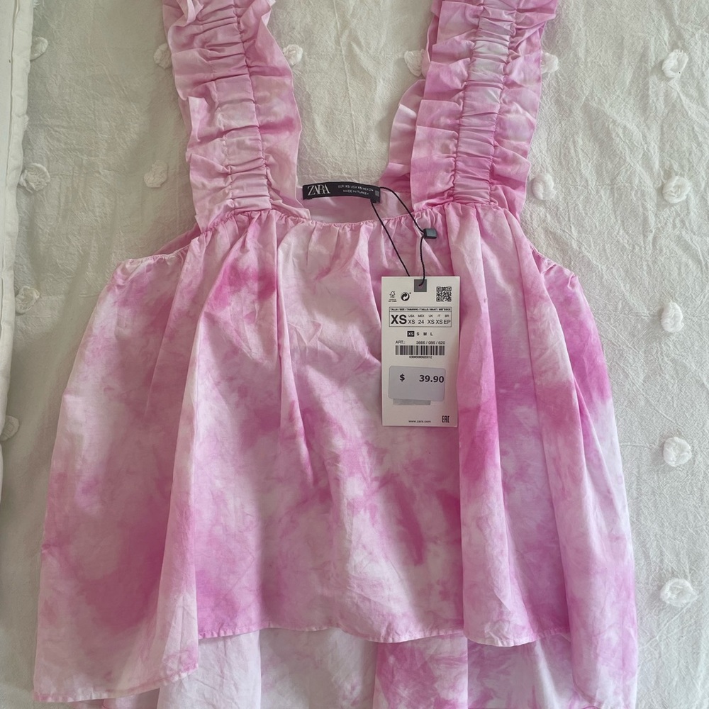 Zara Poplin Top